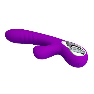 Foto 4 do produto Vibrador de Ponto G com 12 Modos de Vibração, Estimulador Clitoriano com 4 Modos de Pulsação e Recarregável - Pretty Love Jersey | 12,6 x 3,6 cm