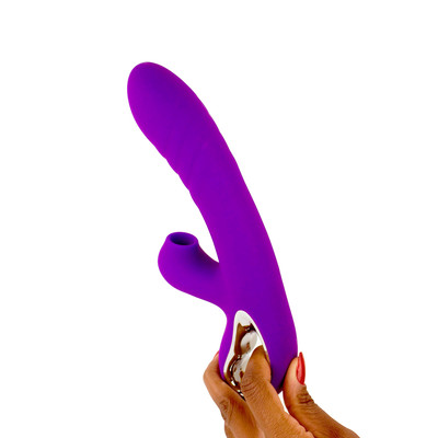 Vibrador de Ponto G com 12 Modos de Vibração, Estimulador Clitoriano com 4 Modos de Pulsação e Recarregável - Pretty Love Jersey | 12,6 x 3,6 cm