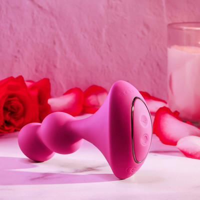 Foto 3 do produto Vibrador de Ponto G com 2 Esferas em Silicone, 7 Modos de Vibração, 5 Tipos de Rotação e Recarregável- Gender X Ball Game | 13,4 x 3,5 cm
