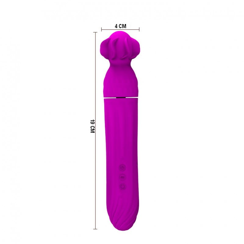 Vibrador Ponto G com 4 Modos de Rotação e 12 Modos de Vibração - Pretty Love Abbott | 19 x 4 cm | Cor: Roxo - 2