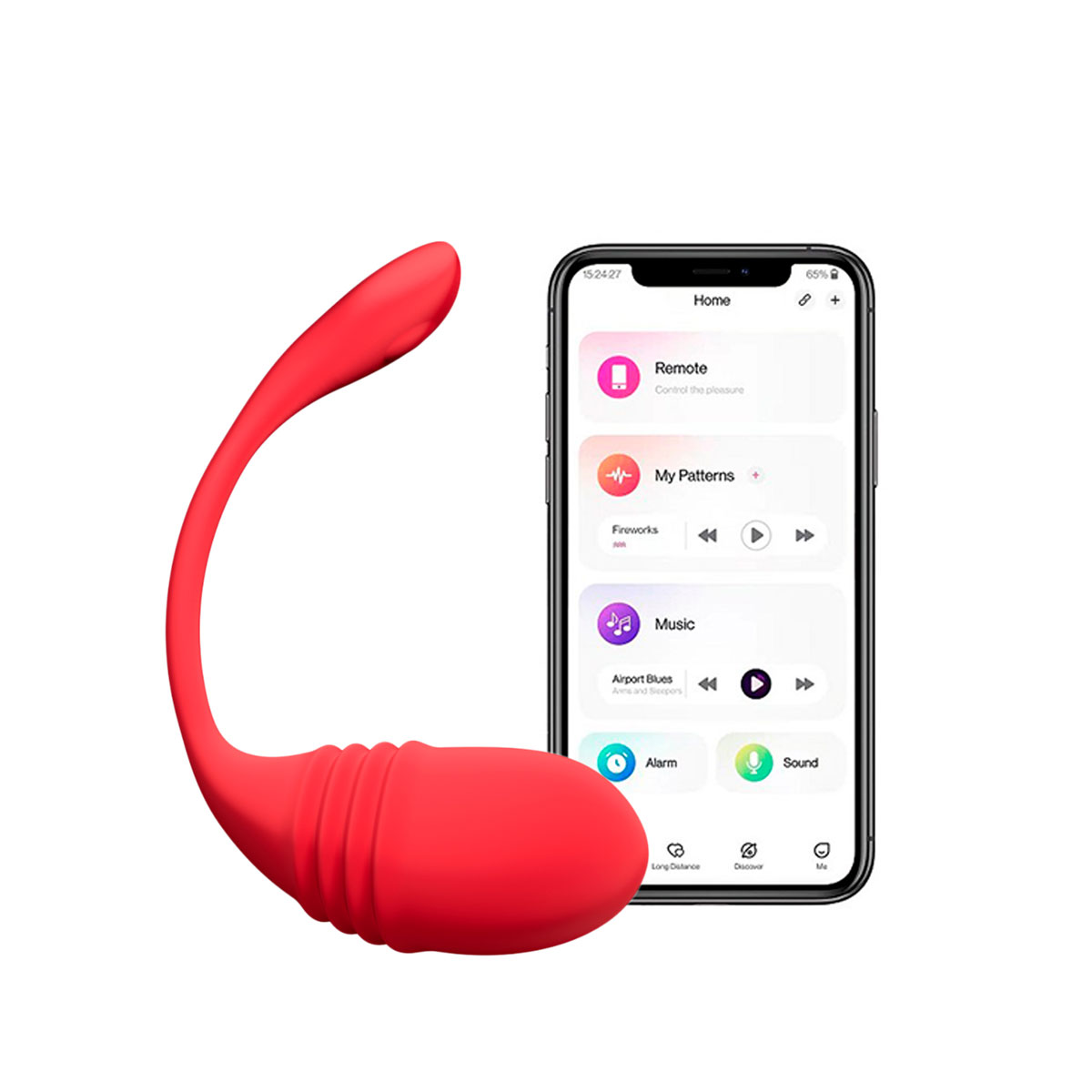 Vibrador de Ponto G com 7 Modos de Vibração, Vai e Vem e Controle por Aplicativo - Lovense Vulse | 9,5 x 3,5 cm - 1