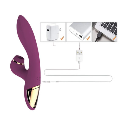 Foto 6 do produto Vibrador de Ponto G e Clitóris com 10 Modos de Vibração, 3 Níveis de Pulsação e Recarregável - Slimline Pink Screw | Disponível em 2 Cores