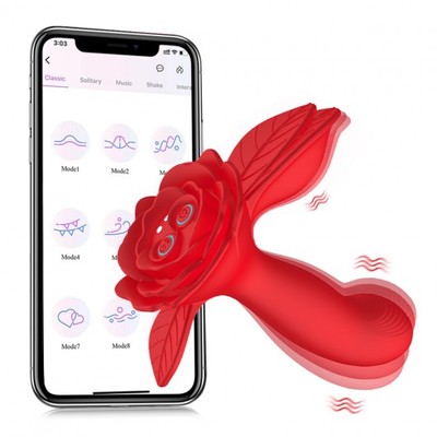 Foto 1 do produto Vibrador de Ponto G e Clitóris Com 10 Modos de Vibração, 4 Rotações e App Interativo - Man Thing Hua Aurora I | 10,5 x 3,1 cm