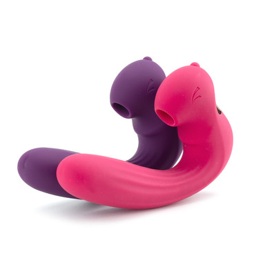Foto 1 do produto Vibrador de Ponto G e Clitóris com 10 Modos de Vibrações, 5 Modos de Sucção e Recarregável - Alvin | Disponível em 2 Cores