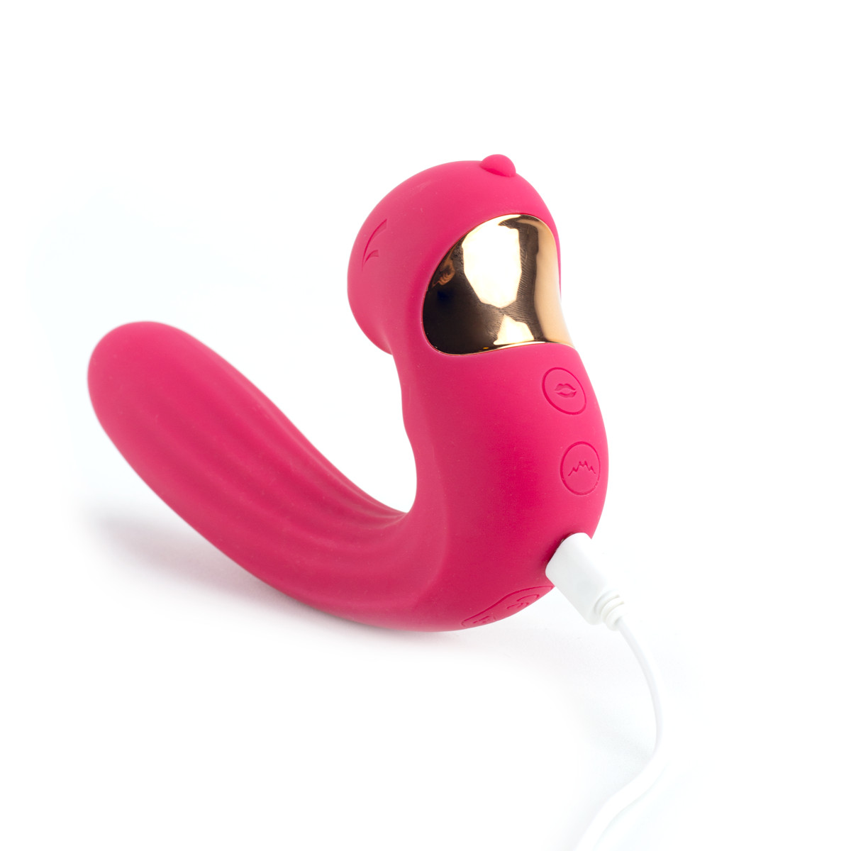 Vibrador de Ponto G e Clitóris com 10 Modos de Vibrações, 5 Modos de Sucção e Recarregável - Alvin | Disponível em 2 Cores - 6