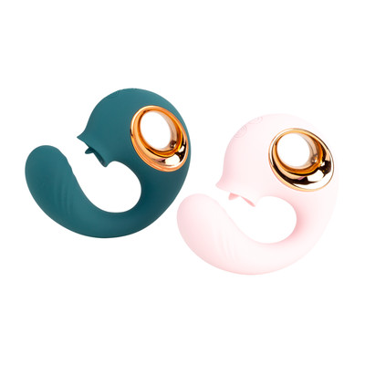 Foto 1 do produto Vibrador de Ponto G e Clitóris em Silicone com 12 Modos de Vibração, 12 Tipos de estimulação e Recarregável - Born To Feeling | 9 cm x 3,3 cm | Disponível em 2 Cores