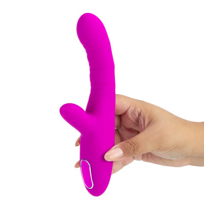 Vibrador de Ponto G e Clitóris com 12 Modos de Vibração, 4 Movimentos e Carregamento via Cabo USB - Pretty Love Angelique | 12 x 3,2 cm