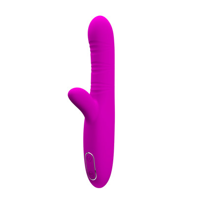 Foto 2 do produto Vibrador de Ponto G e Clitóris com 12 Modos de Vibração, 4 Movimentos e Carregamento via Cabo USB - Pretty Love Angelique | 12 x 3,2 cm