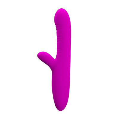 Foto 3 do produto Vibrador de Ponto G e Clitóris com 12 Modos de Vibração, 4 Movimentos e Carregamento via Cabo USB - Pretty Love Angelique | 12 x 3,2 cm