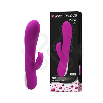Vibrador de Ponto G e de Clítoris com 30 Modos de Vibração e Função Memória - Pretty Love Primo |12 x 3,8 cm | Disponível  em 2 Cores