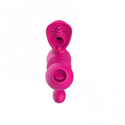 Foto 5 do produto Vibrador de Ponto G e Clitóris com Plug, 7 Modos de Vibração, Pulsações, Rotações e Função Aquecimento - Dibe | 13 x 3,5 cm