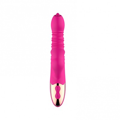 Foto 6 do produto Vibrador de Ponto G e Clitóris com Plug, 7 Modos de Vibração, Pulsações, Rotações e Função Aquecimento - Dibe | 13 x 3,5 cm
