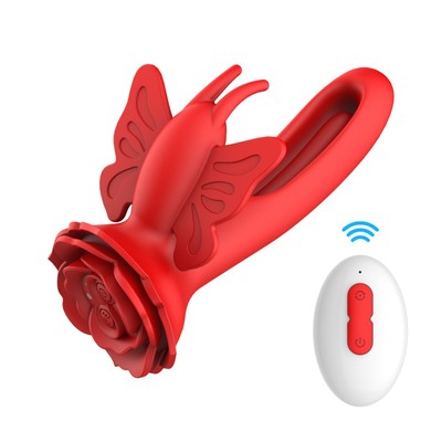 Vibrador de Ponto G e Clitóris Com 9 Estímulos, Modos de Vibração e Recarregável - Man Thing Hua Aurora II | 11 x 3 cm