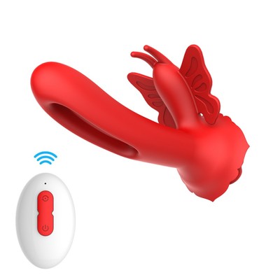 Foto 3 do produto Vibrador de Ponto G e Clitóris Com 9 Estímulos, Modos de Vibração e Recarregável - Man Thing Hua Aurora II | 11 x 3 cm