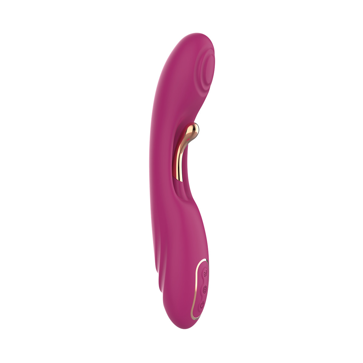Vibrador de Ponto G e Clitóris em Silicone com 9 Modos de Vibração, 2 Motores e Recarregável - Exclusiva Brigite - 2