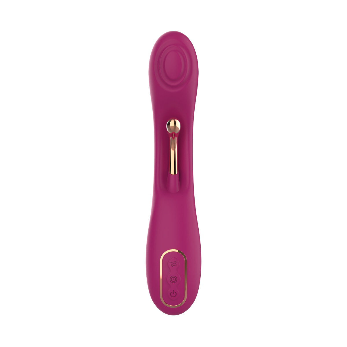 Vibrador de Ponto G e Clitóris em Silicone com 9 Modos de Vibração, 2 Motores e Recarregável - Exclusiva Brigite - 3