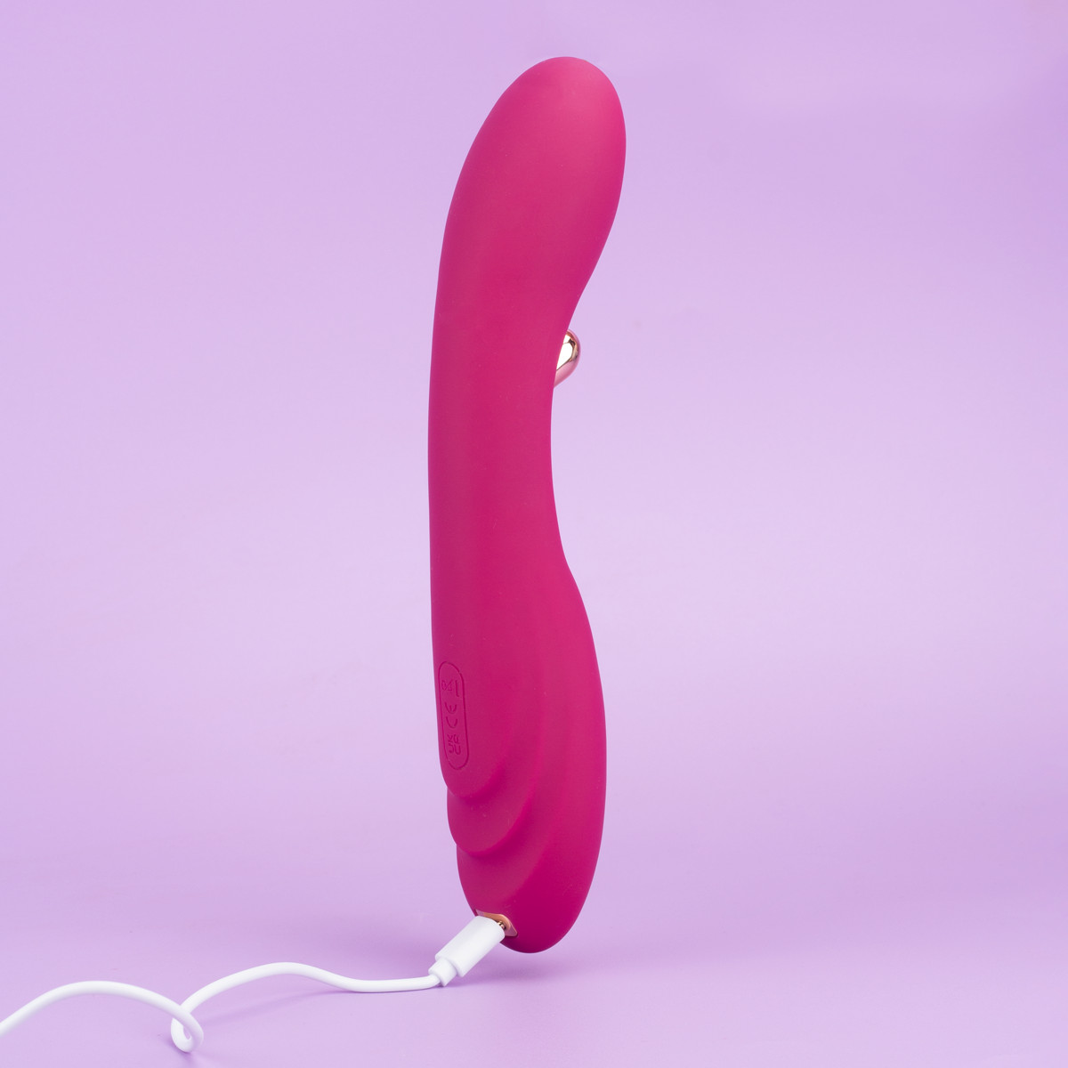 Vibrador de Ponto G e Clitóris em Silicone com 9 Modos de Vibração, 2 Motores e Recarregável - Exclusiva Brigite - 3