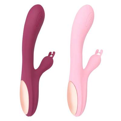 Vibrador de Ponto G e Clitóris em Formato Alce com 10 Modos de Vibração e Recarregável - Lilo We Love Double Bunny | 12,3 x 3,5 cm | Disponível em 2 Cores