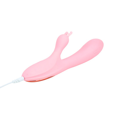Foto 3 do produto Vibrador de Ponto G e Clitóris em Formato Alce com 10 Modos de Vibração e Recarregável - Lilo We Love Double Bunny | 12,3 x 3,5 cm | Disponível em 2 Cores