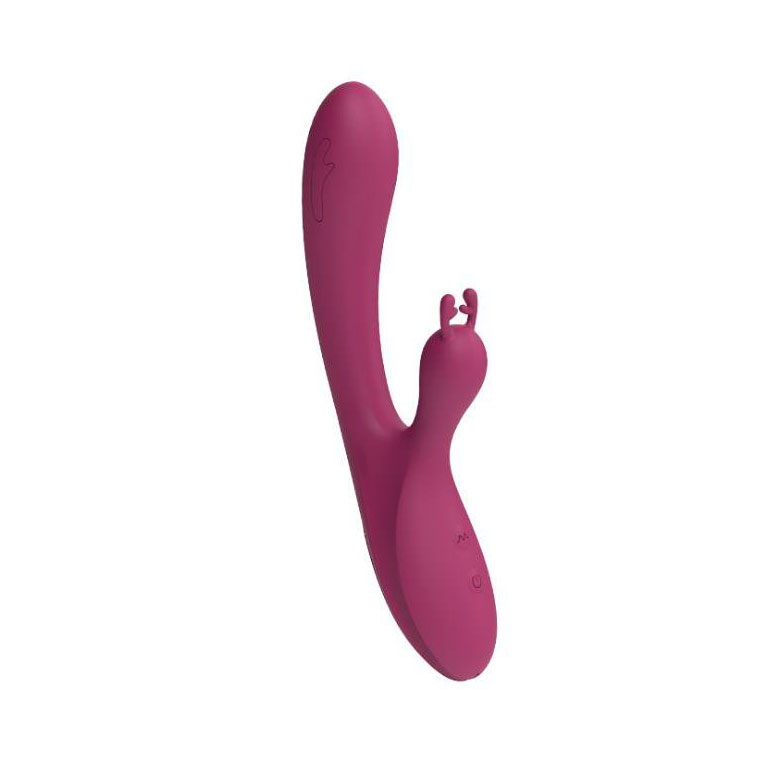 Vibrador de Ponto G e Clitóris em Formato Alce com 10 Modos de Vibração e Recarregável - Lilo We Love Double Bunny | 12,3 x 3,5 cm | Disponível em 2 Cores - 6