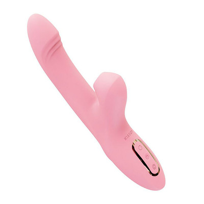 Foto 2 do produto Vibrador de Ponto G e Clitóris com Função de Rotação, 3 Modos de Pulsação e 9 Tipos de Vibrações - Kistoy Katy Max | 22 x 3,5 cm