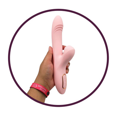 Vibrador de Ponto G e Clitóris com Função de Rotação, 3 Modos de Pulsação e 9 Tipos de Vibrações - Kistoy Katy Max | 22 x 3,5 cm
