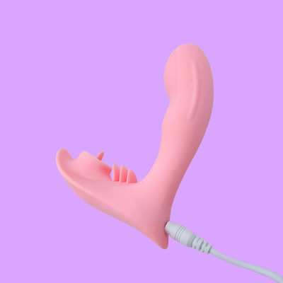 Foto 5 do produto Vibrador de Ponto G e Clitóris com Língua Estimuladora, 9 Modos de Vibração e Controle Via Aplicativo - Wearable Vibrator | 8,3 x 2,7 cm