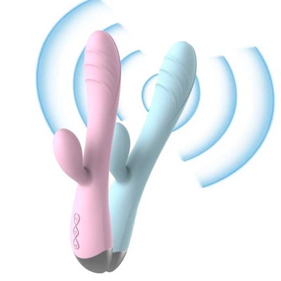 Vibrador de Ponto G e Clitóris em Silicone com Motor Duplo, 10 Modos de Vibração e Recarregável - Gina | 11,3 x 3 cm | Disponível em 2 Cores