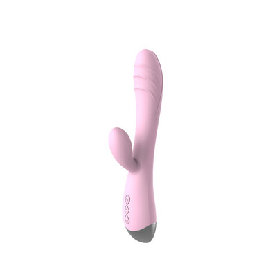 Foto 2 do produto Vibrador de Ponto G e Clitóris em Silicone com Motor Duplo, 10 Modos de Vibração e Recarregável - Gina | 11,3 x 3 cm | Disponível em 2 Cores