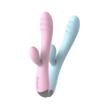 Vibrador de Ponto G e Clitóris em Silicone com Motor Duplo, 10 Modos de Vibração e Recarregável - Gina | 11,3 x 3 cm | Disponível em 2 Cores