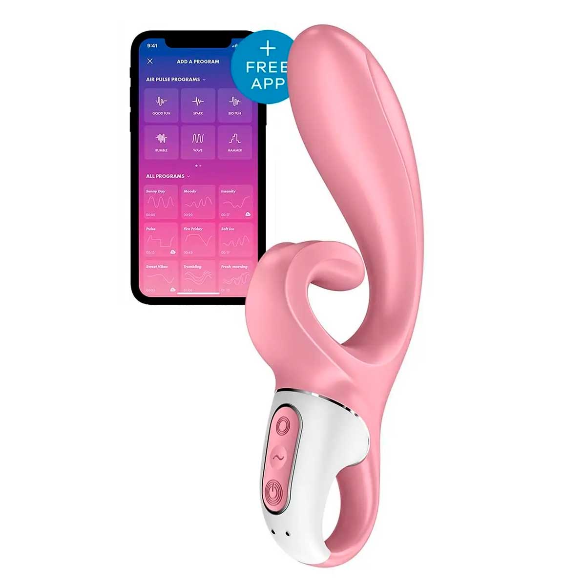 Vibrador de Ponto G e Clitóris com Motor Duplo, 12 Modos de Vibrações Potentes, App Control e à Prova D'água - Satisfyer Hug Me | Disponível em 2 Cores - 7