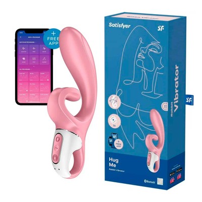 Foto 6 do produto Vibrador de Ponto G e Clitóris com Motor Duplo, 12 Modos de Vibrações Potentes , App Control e Á Prova D'água - Satisfyer Hug Me | Disponível em 2 Cores