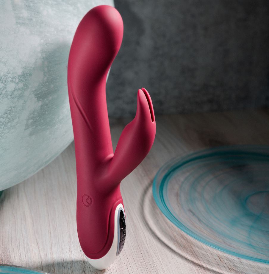 Vibrador de Ponto G e Clitóris com Motor Duplo, 8 Modos de Vibração, Função de Inflar e Carregamento Via Cabo USB - Evolved Inflatble Bunny | 11,5 x 3,5 cm - 3