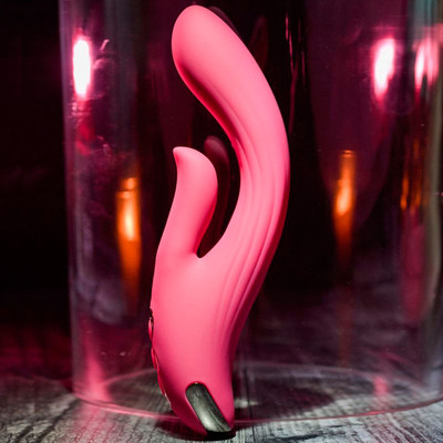 Foto 2 do produto Vibrador de Ponto G e Clitóris com Motor Duplo, Recarregável e 10 Modos de Vibração - Evolved Red Dream | 12 x 3,5 cm
