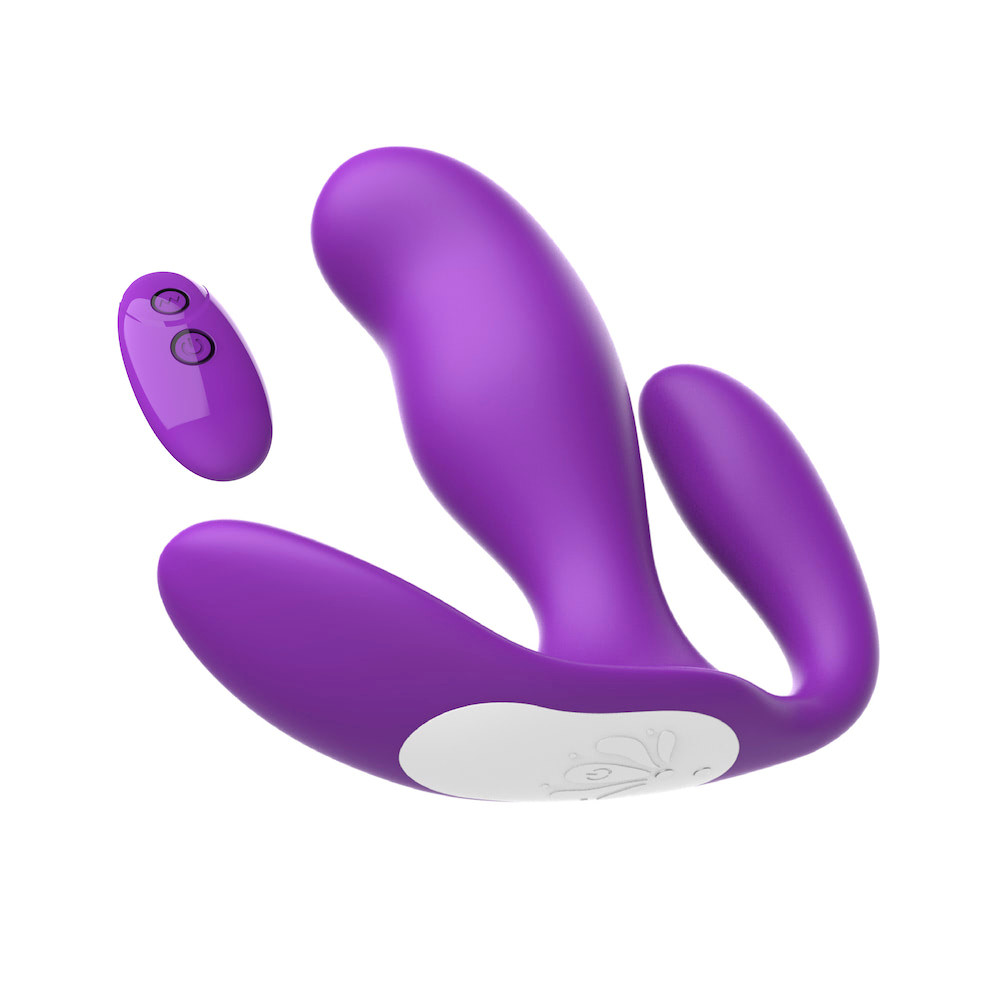 Vibrador de Ponto G e Clitóris com Plug Anal, 7 Modos de Vibração, Controle Remoto Sem Fio e Recarregável - I-moon Tri-We | 9,4 x 3,4 cm | Disponível em 2 Cores - 6