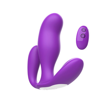 Foto 8 do produto Vibrador de Ponto G e Clitóris com Plug Anal, 7 Modos de Vibração, Controle Remoto Sem Fio e Recarregável - I-moon Tri-We | 9,4 x 3,4 cm | Disponível em 2 Cores