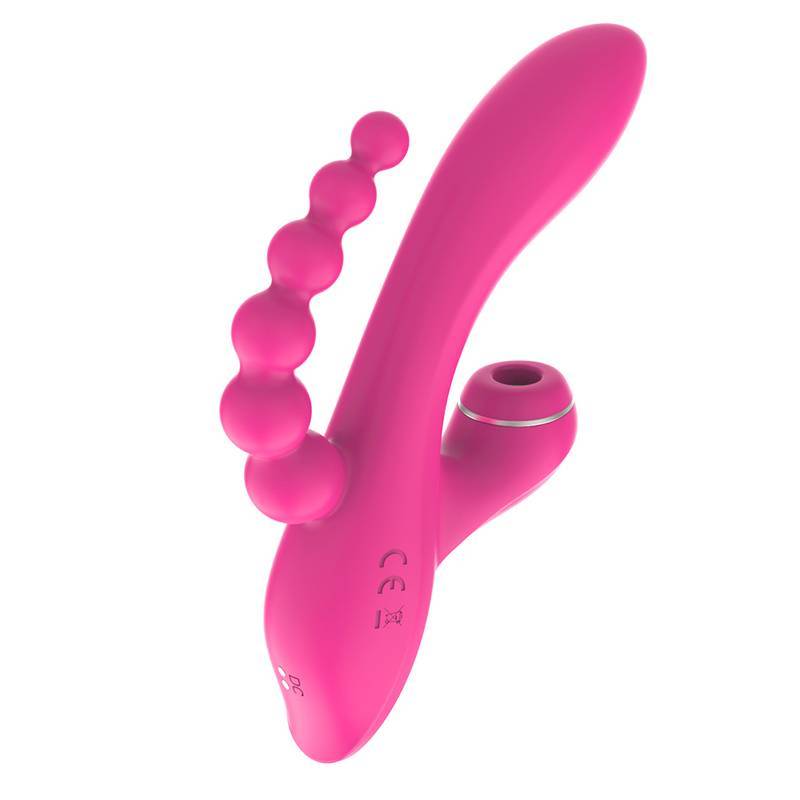 Vibrador de Ponto G e Clitóris com Plug Anal Escalonado, Recarregável, 7 Modos de Vibração e 3 Níveis de Pulsação - Pleasure Dreams | 12 x 3,3 cm | Disponível em 2 Cores - 4