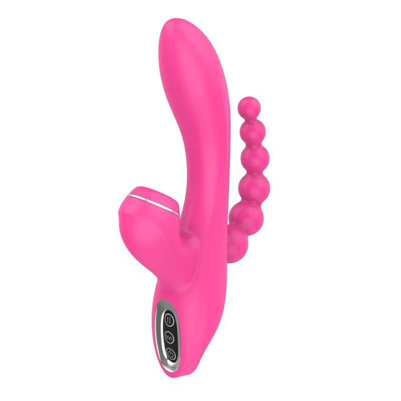Vibrador de Ponto G e Clitóris com Plug Anal Escalonado, Recarregável, 7 Modos de Vibração e 3 Níveis de Pulsação - Pleasure Dreams | 12 x 3,3 cm | Disponível em 2 Cores - 3