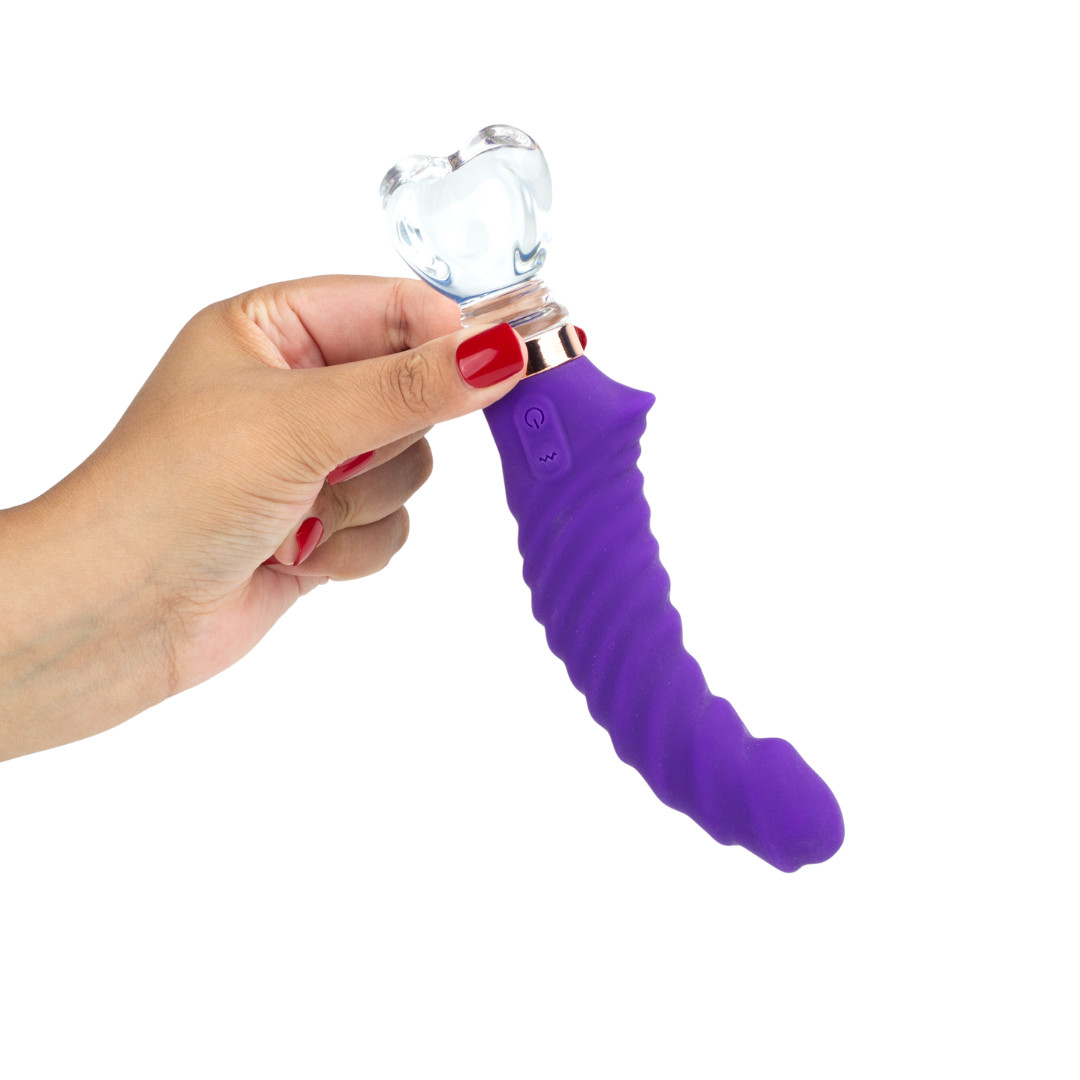 Vibrador de Ponto G e Clitóris em Silicone Macio com 10 Modos Vibrações e Recarregável - Hantewei AV-02 | Disponível em 3 Cores - 12