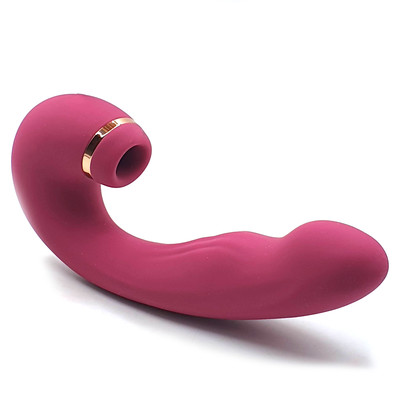 Vibrador de Ponto G e Clitóris Recarregável com 10 Modos de Vibrações, 5 Modos de Pulsação e 5 Modos de Toque - Mappy Hour | 12,3 x 3,3 cm | Disponível em 2 Cores