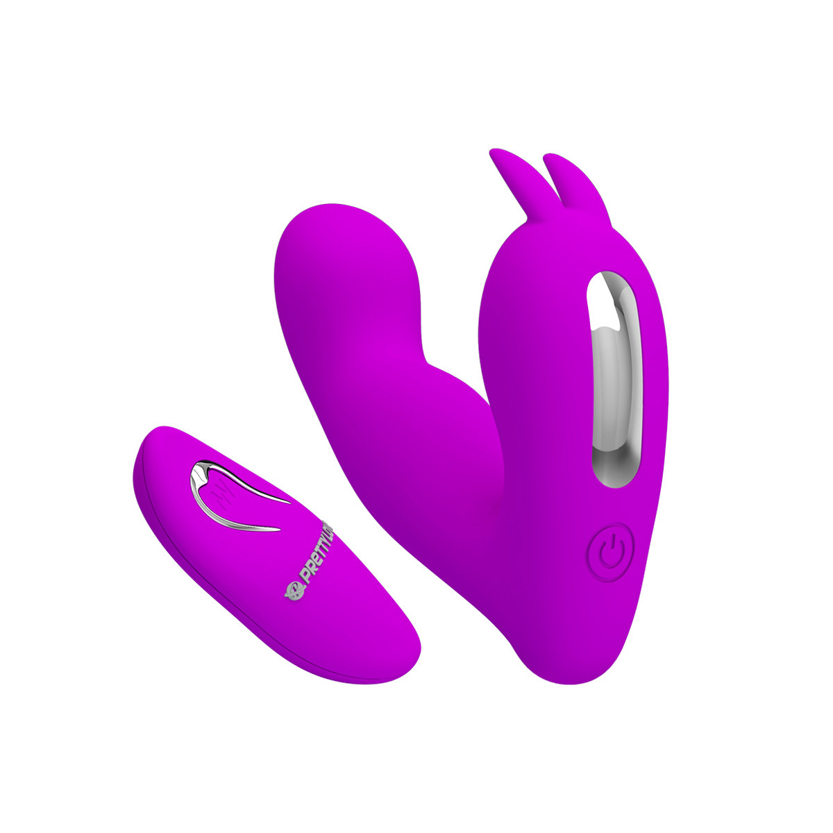 Vibrador de Ponto G e Clitóris Recarregável com 12 Modos de Vibração, 4 Modos de Pulsação, Função Memória e Controle Remoto Sem Fio - Josephine - 8,2 x 2,4 cm - 2