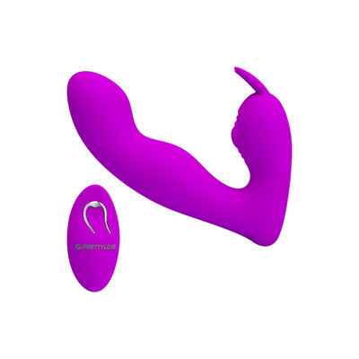 Foto 3 do produto Vibrador de Ponto G e Clitóris Recarregável com 12 Modos de Vibração, 4 Modos de Pulsação, Função Memória e Controle Remoto Sem Fio - Josephine - 8,2 x 2,4 cm