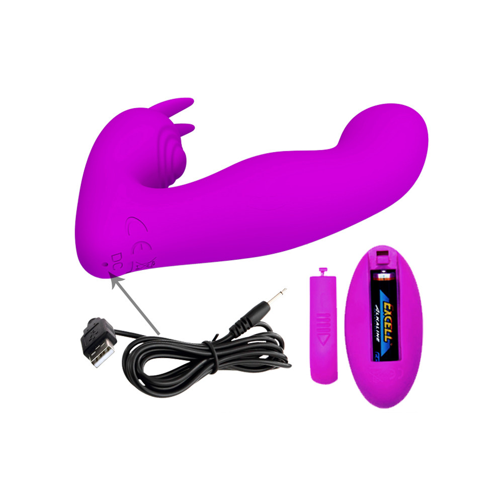 Vibrador de Ponto G e Clitóris Recarregável com 12 Modos de Vibração, 4 Modos de Pulsação, Função Memória e Controle Remoto Sem Fio - Josephine - 8,2 x 2,4 cm - 6