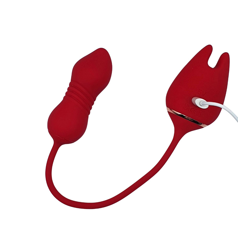 Vibrador de Ponto G e Clitóris Recarregável com 9 Modos de Vibrações e 9 Modos Vai e Vem - S-Hande Wonder Lady | 38,5 x 5,1 cm - 7