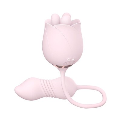 Foto 5 do produto Vibrador de Ponto G e Clitóris em Formato de Rosa, Recarregável com 9 Modos de Rotações e 9 Modos Vai e Vem- S-Hande Forget Me Not 7 | Disponível em 2 Cores