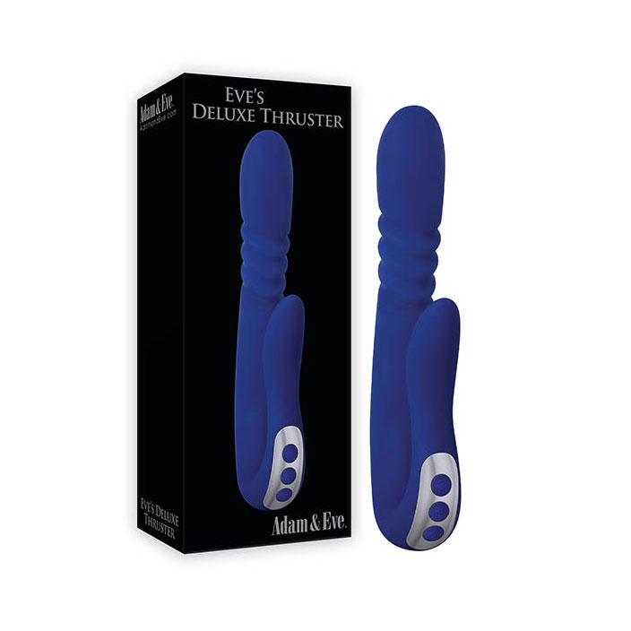 Vibrador de Ponto G e Clitóris Recarregável com Motor Duplo, 9 Modos de Vibração e Função Rotação - Adam & Eve Eve's Deluxe Thruster | 19 x 3,5 cm - 1