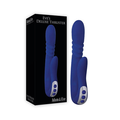 Vibrador de Ponto G e Clitóris Recarregável com Motor Duplo, 9 Modos de Vibração e Função Rotação - Adam & Eve Eve's Deluxe Thruster | 19 x 3,5 cm