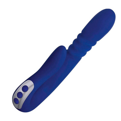 Vibrador de Ponto G e Clitóris Recarregável com Motor Duplo, 9 Modos de Vibração e Função Rotação - Adam & Eve Eve's Deluxe Thruster | 19 x 3,5 cm