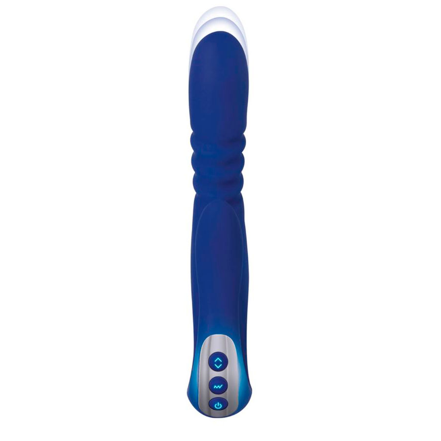 Vibrador de Ponto G e Clitóris Recarregável com Motor Duplo, 9 Modos de Vibração e Função Rotação - Adam & Eve Eve's Deluxe Thruster | 19 x 3,5 cm - 3