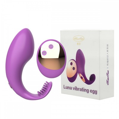 Foto 8 do produto Vibrador de Ponto G e Clitóris Recarregável em Silicone com 10 Modos de Vibrações e Controle Remoto Sem Fio - Man Lua Luna Vibrating Egg | Disponível em 2 Cores